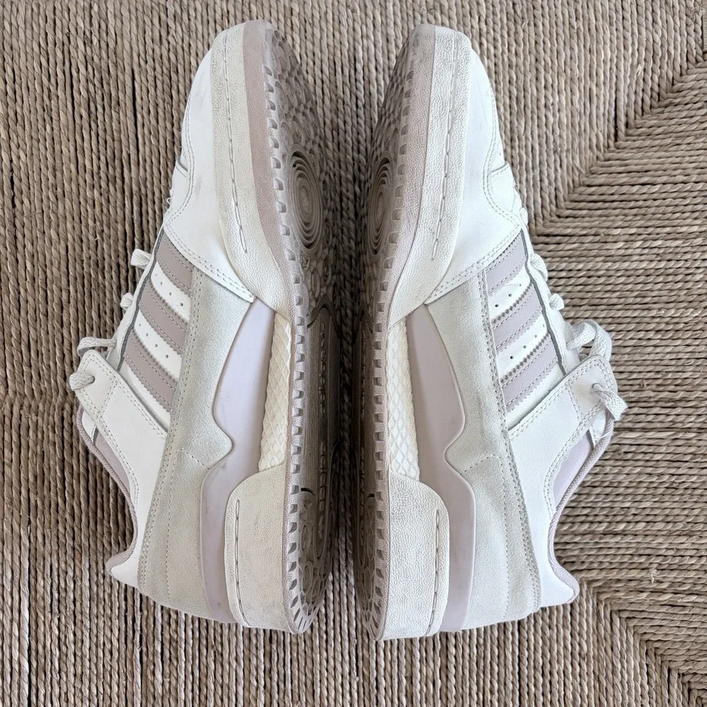 Adidas White Originals Forum Low‎ CL Sneaker Shoe Men Sz 10.5 UK9